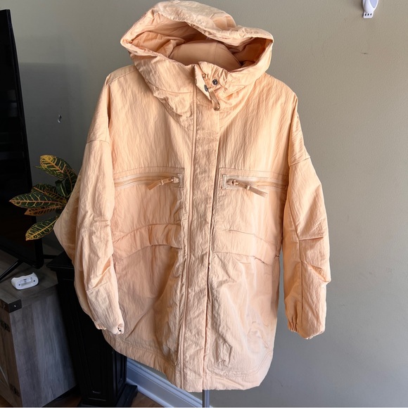 NWT Free People Billy Boxy Lightweight Coat Nectar Sz M/L - Picture 2 of 7